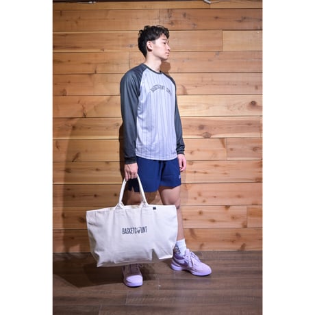 “LOGO” ZIP TOTE BAG / BEIGE