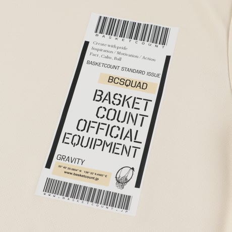 “BOARDING PASS” T-SHIRT / OFF WHITE