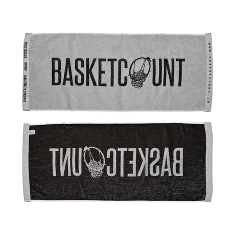 LOGO FACE TOWEL  / LIGHTGRAY&BROWN