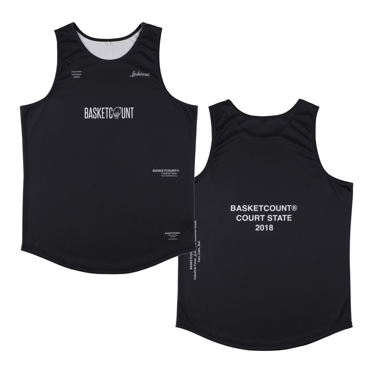 STANDARD ISSUE” TANK TOP / BLACK | BASKETCOUNT