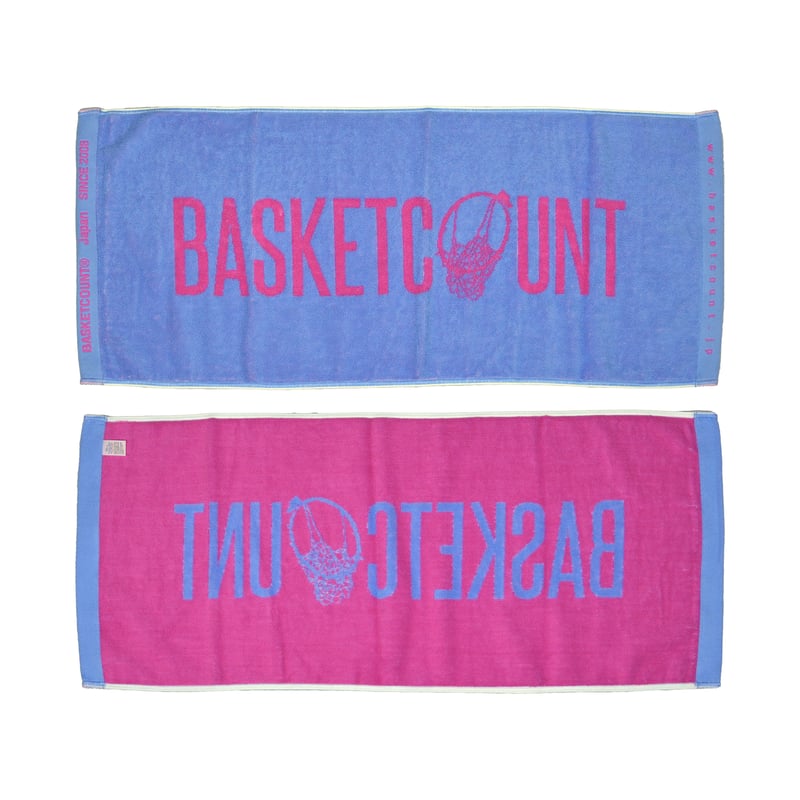 LOGO FACE TOWEL / SAX&PINK | BASKETCOUNT(バスケット