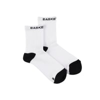 CREW SOCKS / WHITExBLACK