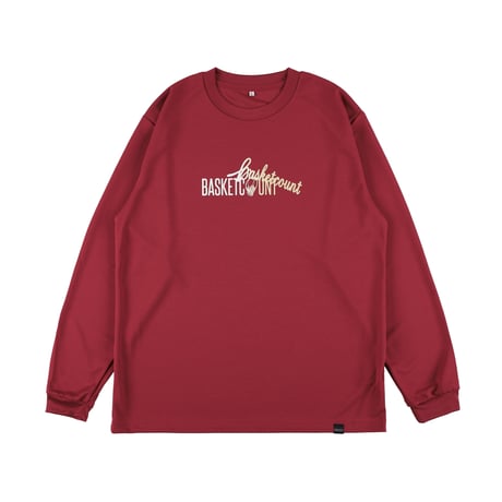 “DOUBLE LOGO” LONG T-SHIRT / BURGUNDY