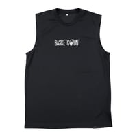 LOGO SLEEVELESS SHIRT / BLACK