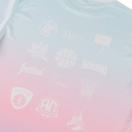 "LOGOMANIA"  LONG T-SHIRT / DREAM FADE