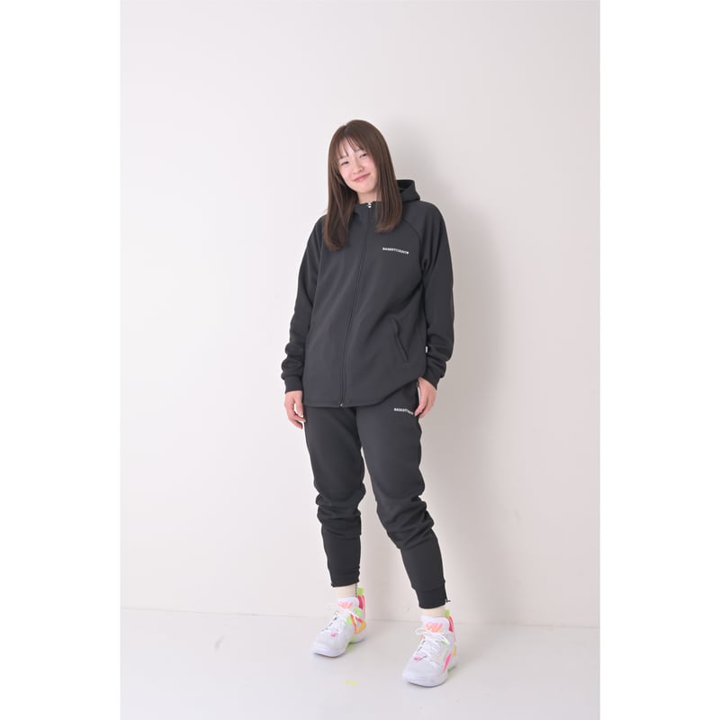 TECH LUXE ZIP UP HOODIE / BLACK | BASKETCOUNT(バ