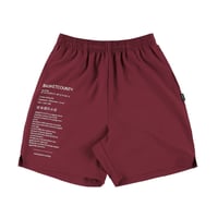 “Material” SHORTS / BURGUNDY
