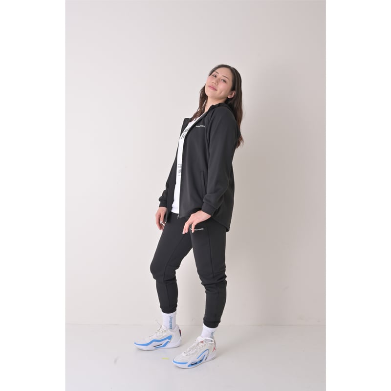 TECH LUXE ZIP UP HOODIE / BLACK | BASKETCOUNT(バ