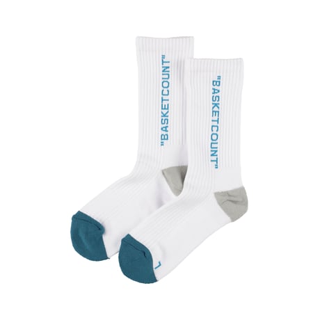 COMFORT SOCKS / WHITExBLUESTEEL/GRAY
