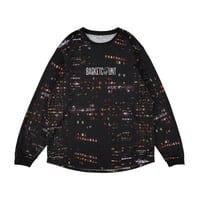 "LOGOMANIA"  LONG T-SHIRT / NIGHT VIEW
