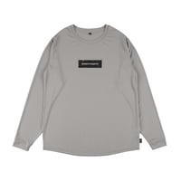 “NIGHT VEW” BOX LOGO ELITE LONG T-SHIRT / GRAY