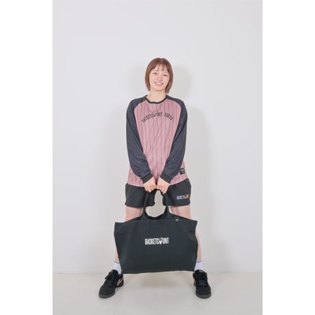 “LOGO” ZIP TOTE BAG / BEIGE