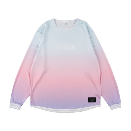 "LOGOMANIA"  LONG T-SHIRT / DREAM FADE