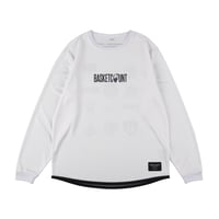 "LOGOMANIA"  LONG T-SHIRT / WHITE