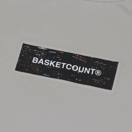 “NIGHT VEW” BOX LOGO ELITE LONG T-SHIRT / GRAY