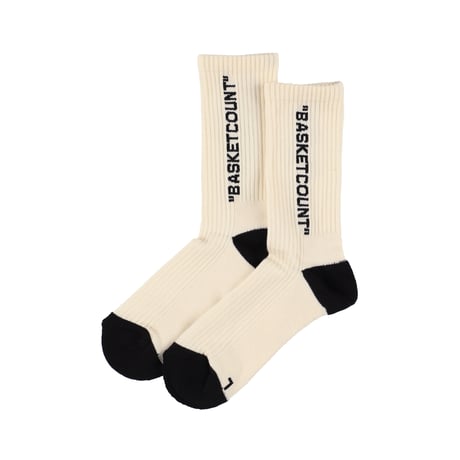 COMFORT SOCKS / OFFWHITExBLACK