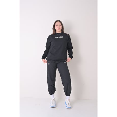 “LOGO” COTTON LONG T-SHIRT / BLACK
