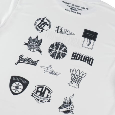 "LOGOMANIA"  LONG T-SHIRT / WHITE