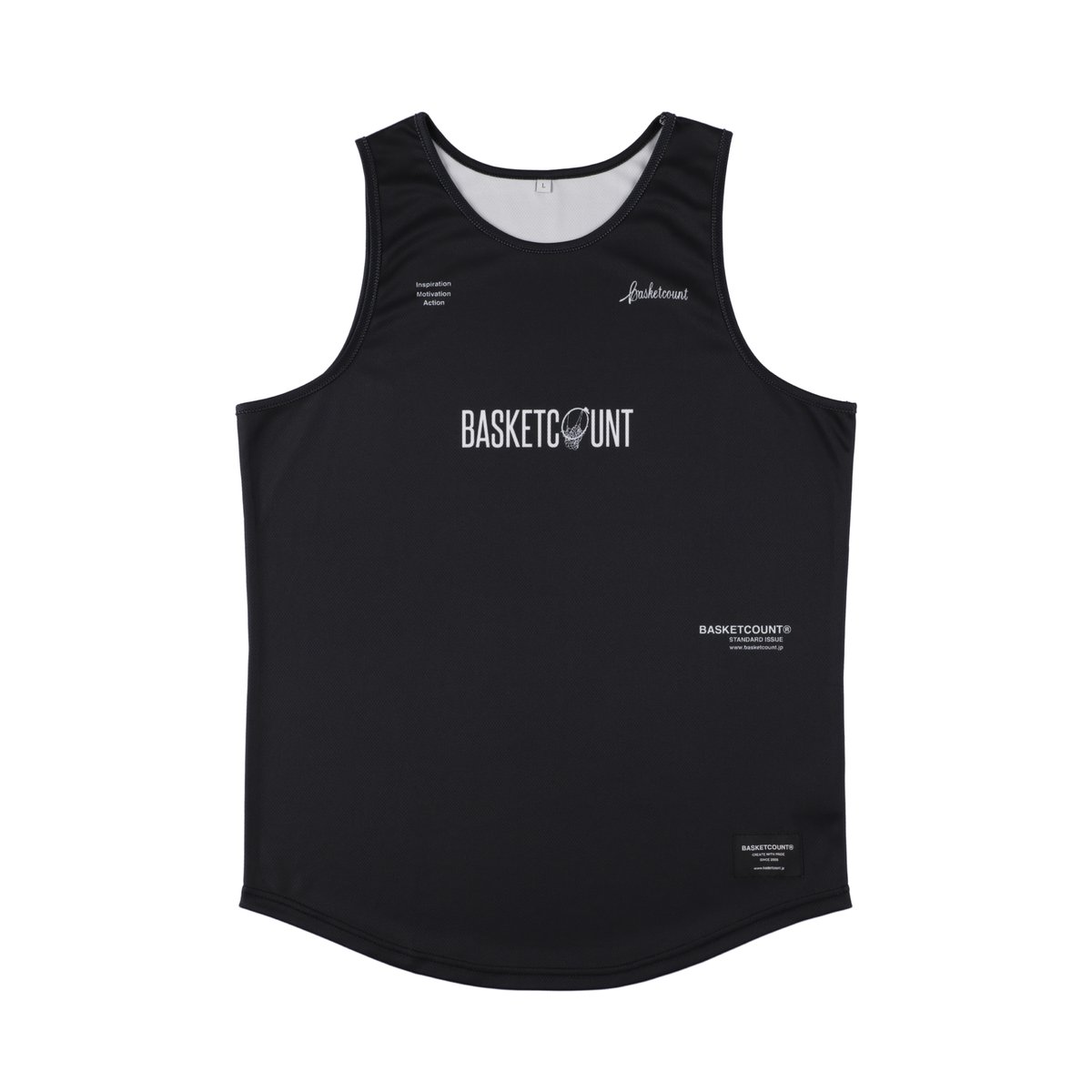 STANDARD ISSUE” TANK TOP / BLACK | BASKETCOUNT