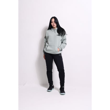 “FUNDAMENTAL LOGO” WARM HOODIE / GRAY