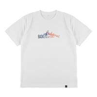“DOUBLE LOGO” T-SHIRT / WHITE x SUNSET