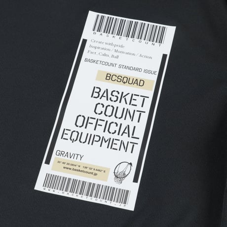 “BOARDING PASS” T-SHIRT / BLACK