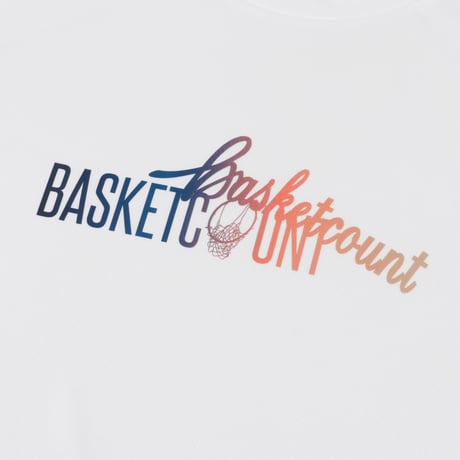 “DOUBLE LOGO” T-SHIRT / WHITE x SUNSET