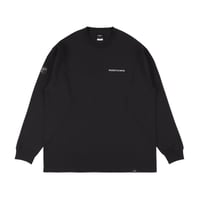 “FUNDAMENTAL LOGO” LONG T-SHIRT <DAILY USE>  / BLACK