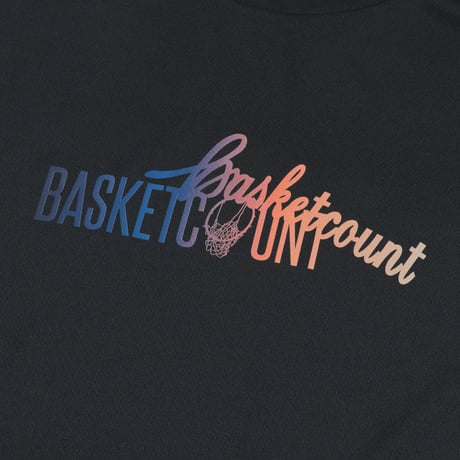 “DOUBLE LOGO” T-SHIRT / BLACK x SUNSET