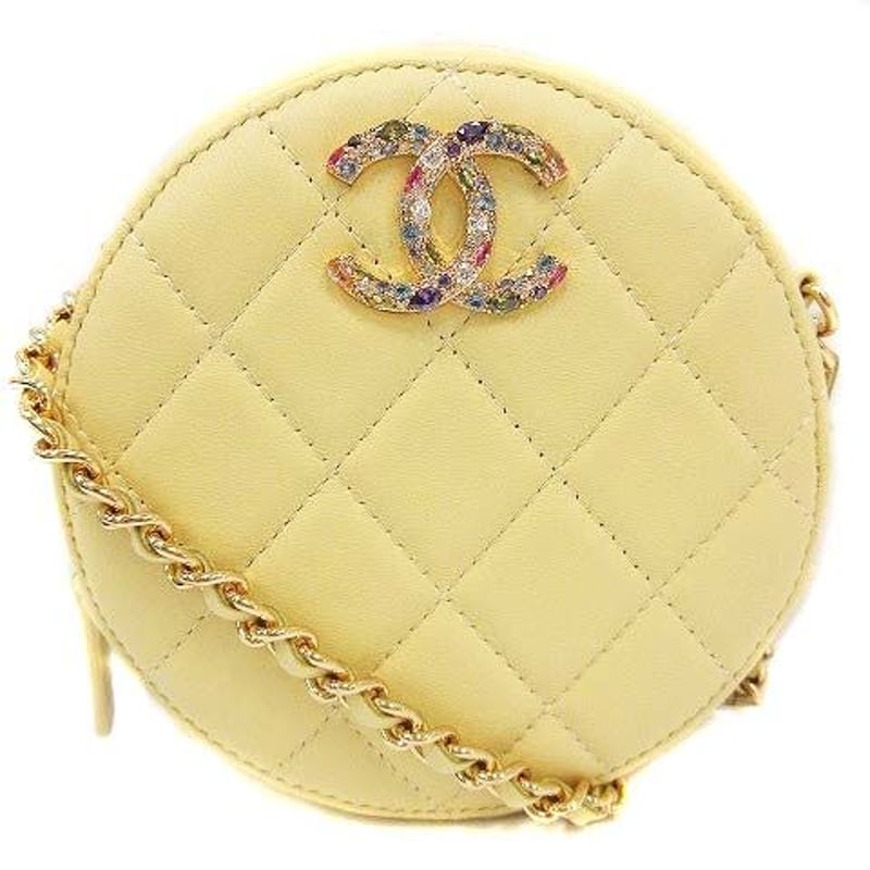 シャネル CHANEL 21SS ショルダーバッグ ポシェット ラムスキン