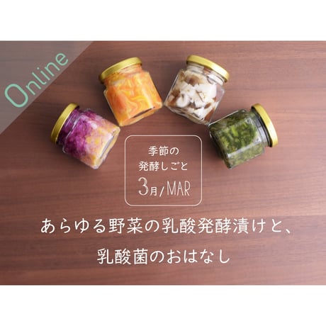 【オンライン@岡山市】あらゆる野菜の乳酸発酵漬けと、乳酸菌のおはなし