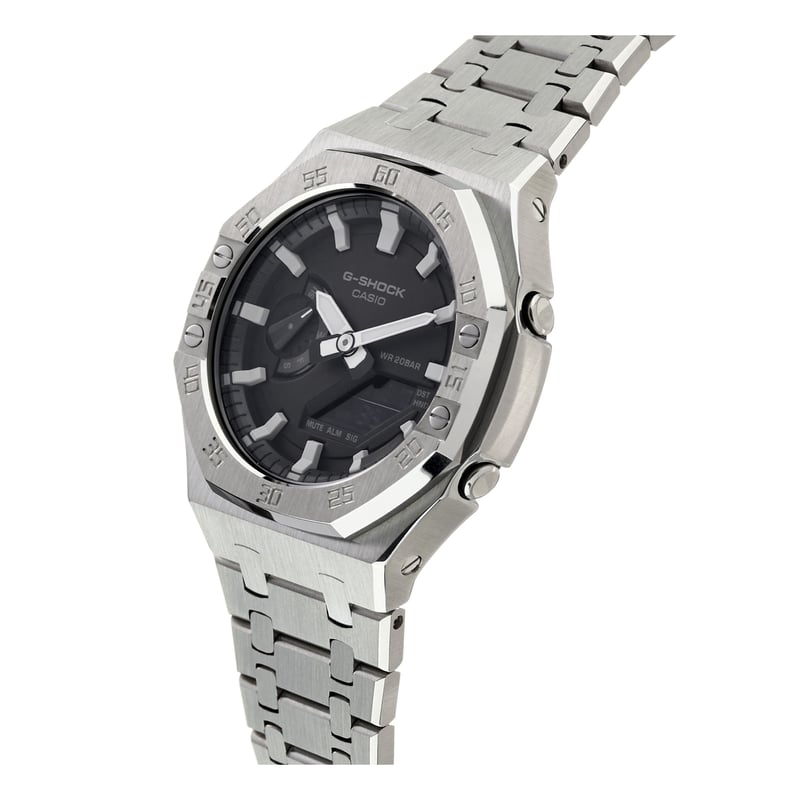 CUSTOM SET【GA2100 FULL METAL SILVER】 | GEARSCLUB