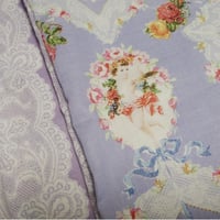 No.131【大判】ロココエンジェル×レース柄／45×64.4cm／リバーシブル*＊優雅さと可憐さでいっぱいのクラシカルクロス*＊