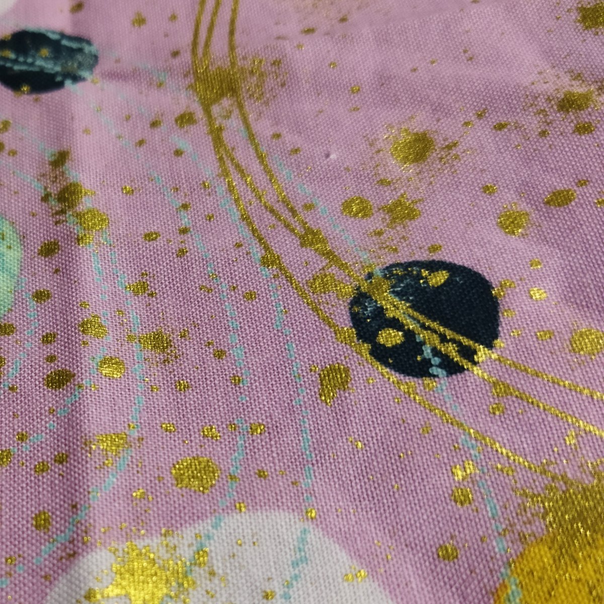 No.233【ミニ】タロットクロス ゴールドサークル柄×フェイクレザー