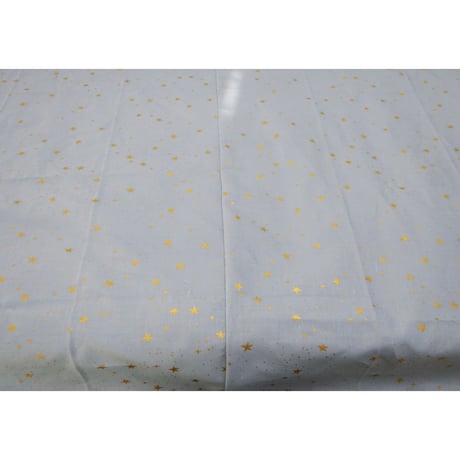 No.150【大判・日本未入荷生地使用】メダイユマリア柄×ゴールドスターラメ柄／リバーシブル／48×66cm*＊輝くスターとマリア柄が豪華*＊