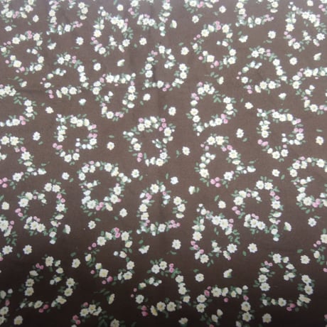 54.【大判】ハート花柄リース×ミントグリーンラメ裏地48×72cmリバーシブル／チョコミントカラーが可愛い！