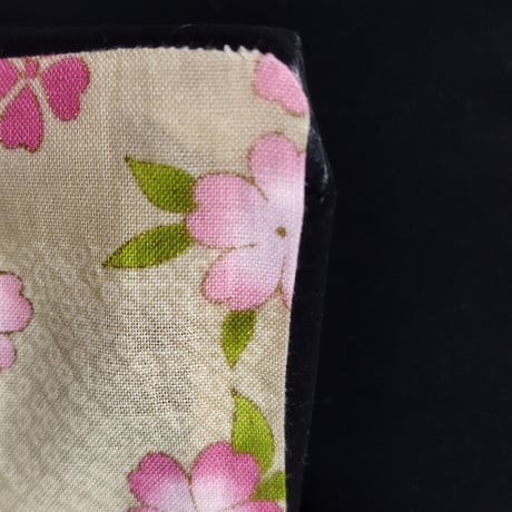 No.179 桜柄×スェード調リバーシブル／50×47cm＊流れるようなな桜が美しい＊観光客の多い地域でも活躍間違いなし！
