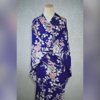アンティーク　絽　小紋