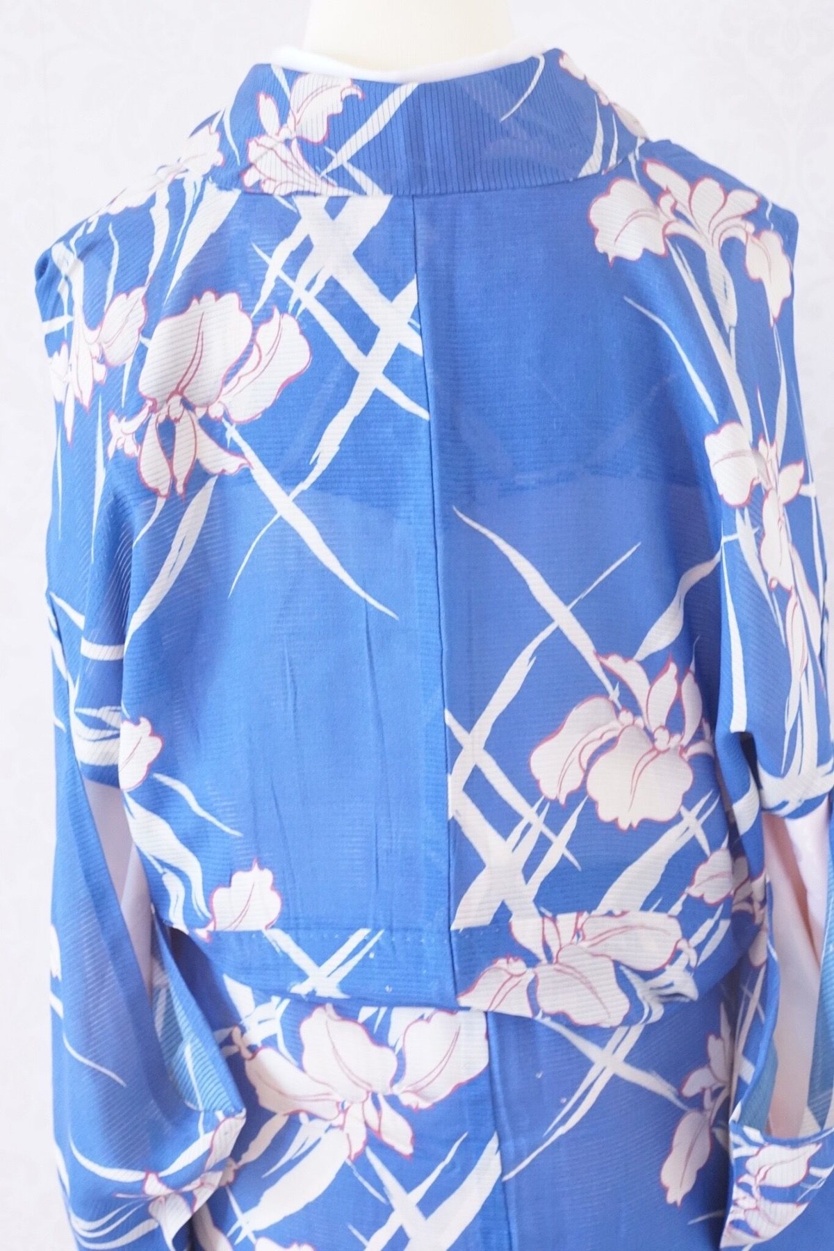 青 あやめ 涼やか アンティーク絽着物 | 凍蝶