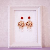 薔薇とコラソン ピアス