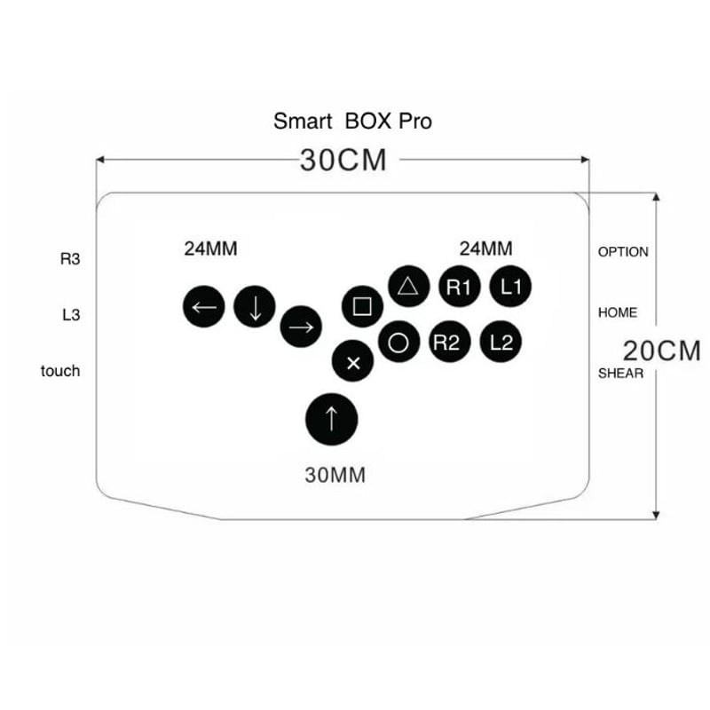 Smart BOX Pro 24φ (SOCD対応hitbox型PS4/PC対応