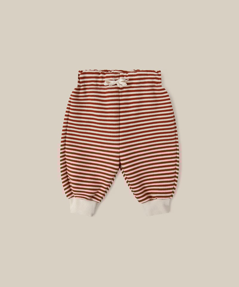 organic zoo/ Paprika Stripes Sweatpants | lisoro