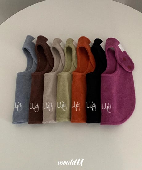 would U / cloud terry bib