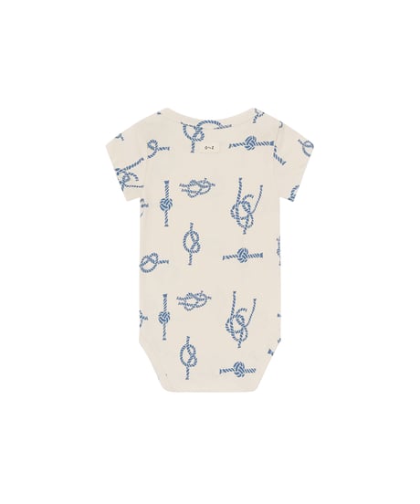 organic zoo/ Sailor Knots Short Sleeve Bodysuit
