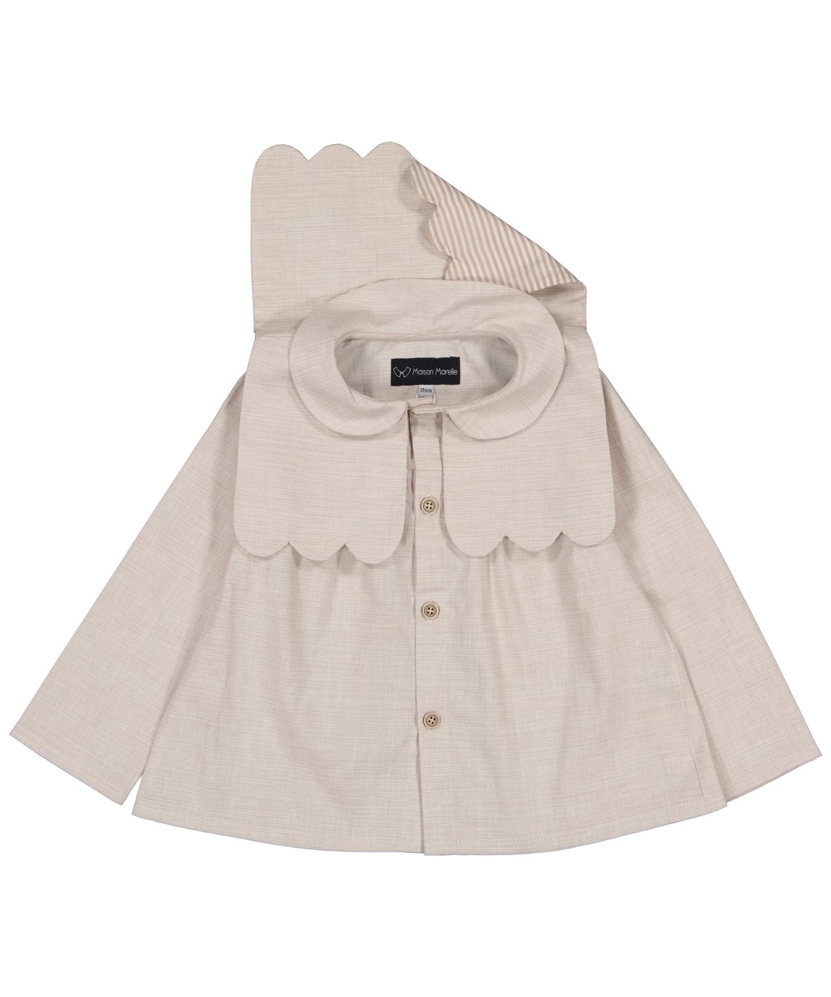 Maison Marelle/ Blouse GRENELLE sand | lisoro
