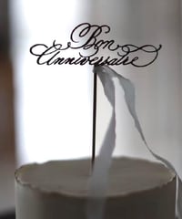 fee fee/cake topper_bon anniversarie