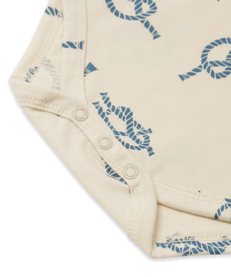 organic zoo/ Sailor Knots Short Sleeve Bodysuit