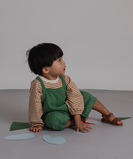 organic zoo/ Seagrass Cropped Dungarees