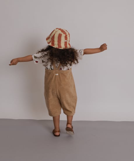 organic zoo/ Wheat Terry Cropped Dungarees