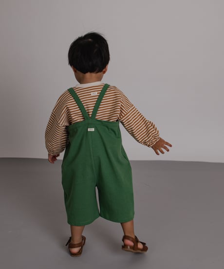 organic zoo/ Seagrass Cropped Dungarees